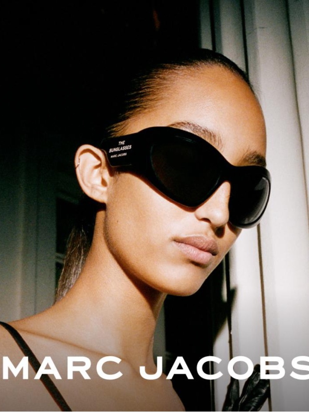 New! MARC JACOBS MARC 773/S 807/IR Women's Black Cat-Eye Sunglasses, Authentic
